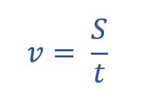 Формула скорости при равномерном прямолинейном движении
