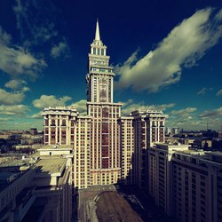 Самый высокий небоскреб в России "Триумф-Паласс" - 264 м. Выразите его высоту в км.
