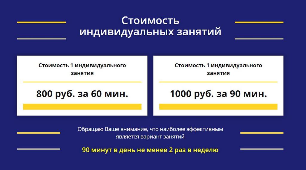 Стоимость занятий с репетитором Стоимость занятий с репетитором