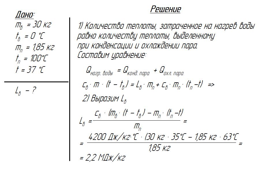 Решение задачи 8 класс