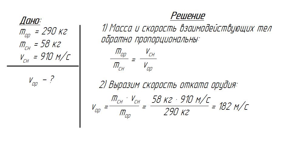 Решение задачи на тему "Масса"