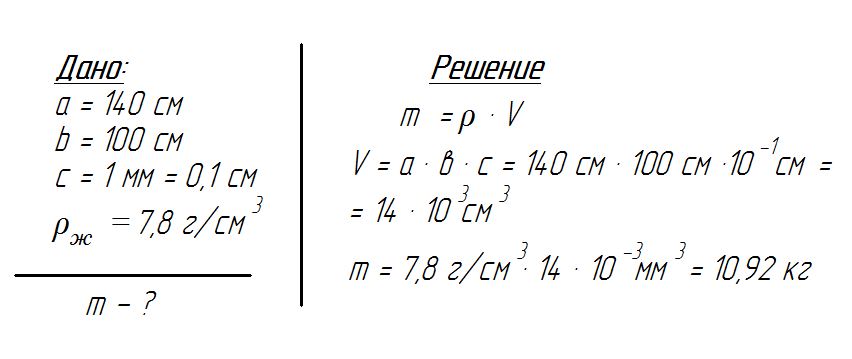 Решение задачи 7 класс